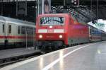 120 144-1 stand am 7.1.2011 in K�ln-Hbf mit dem IC.