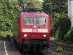 120 124-3 fuhr am 4.7.10 in den Bonner Hbf.