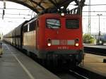 DB 140 368-2 mit einem Kohlezug durch Krefeld Hbf am 4.4.2011 