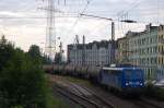 140 037-1 verl�sst gerade ihren Startbahnhof Hamburg-Unterelbe,zum ziehen hat sie einen Kesselwagenzug der mit Heiz�l bef�llt nach Bad Reichenhall geht.