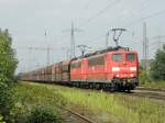 Railion 151 163-3 in Ratingen Lintorf am 12.8.2011
