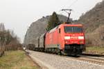 DB Railion 152 112-9 in Leutesdorf am 17.3.2012