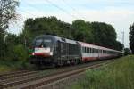 DB Fernverkehr ES 64 U2-099 (182 599) mit einer �BB-Garnitur bei Bonn am 2.9.2012