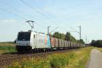 Novelis 185 697-0  Jolina  in Meerbusch-Osterath am 17.8.2012