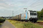 Novelis 185 696-2  Marie-Chanthou  in Meerbusch-Osterath am 17.8.2012