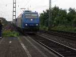 Ex LTE 185 542-6 mit einem G�terzug in Beuel am 2.9.10.