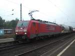 Br.189 055-7 vor einem gemischten G�terzug in Bonn-Beuel.