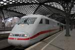DB 401 055 nach Berlin in K�ln Hbf am 3.1.2012