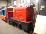 Eine Rote Jung Feldbahn Lok im RIM K�ln