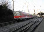 Karlsruher Kopf als RB48 nach Bonn-Mehlem am 29.1.2011 in Bonn. Schublok war 111 156