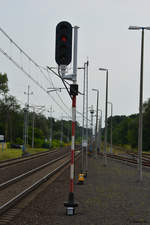 Signal am Bahnhof Kunowice (Polen).