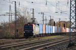16.11.2020 | Güterzug bei der Durchfahrt Bahnhof Saarmund | EU46-502  91 51 5370 014-0  |