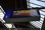 Zugzielanzeiger im Bahnhof Zürich HB.