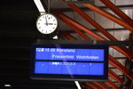 Zugzielanzeiger im Bahnhof Winterthur.