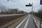 Modernisierter Bahnhof Saarmund.
