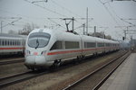 ice-t-7-br-411/510505/am-12042016-faehrt-dieser-triebzug-1167 Am 12.04.2016 fährt dieser Triebzug 1167 'Traunstein', BR 411 , als ICE 1209 nach München Hauptbahnhof. Aufgenommen bei der Durchfahrt Teltow.