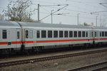 Personenwagen der DB Fernverkehr AG, 61 80 29-91 544-2, Bpmmz, 2. Klasse Großraumwagen. Aufgenommen am 12.04.2016, Bahnhof Teltow.