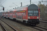 Am 12.04.2016 fährt dieser RE 5  3509  in Richtung Wünsdorf-Waldstadt.
