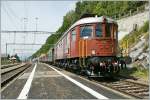 100 Jahre BLS: die Ae 6/8 mit ihrem Swiss Classic Train in Hohtenn.