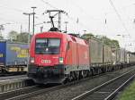 �BB 1116 014 mit dem Wenzel Logistik Ganzzug in Beuel am 7.4.2011  