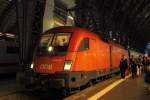�BB 1116 144-8 mit dem leicht versp�teten EC112 aus Klagenfurt in Frankfurt a. M. Hbf am 15.9.2012