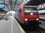 SBB Cargo 482 018-9 mit einem Rheingold Sonderzug im K�lner Hbf am 7.11.10
