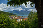Blick auf den Thunersee am 28.05.2023 in Spiez.