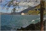Die Ausläufer des Herbststurm unterstreichen die bezaubernde Herbstimmung am Genfersee,   mit Blick auf das Château de Chillon.