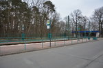 Straßenbahnhaltestelle, Potsdam Bahnhof Pirschheide. Aufgenommen am 13.03.2016.