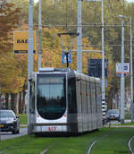 Am 20.10.2018 wurde diese Alstom Citadis Straßenbahn mit der Nummer  2147  in Rotterdam gesichtet.