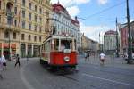 historisch/362936/strassenbahn-aus-langer-zeit-in-prag Straßenbahn aus langer Zeit in Prag am 16.07.2014.