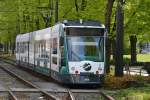 Streik bedingt wurde diese Siemens Combino  404 Hiroshima  am Platz der Einheit am 03.05.2015 abgestellt.