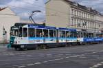 Am Platz der Einheit wurde diese Tatra Straßenbahn  157/255  gesehen. Aufgenommen am 11.08.2013.